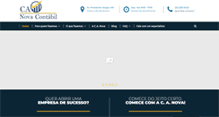 Desktop Screenshot of canovacontabil.com.br